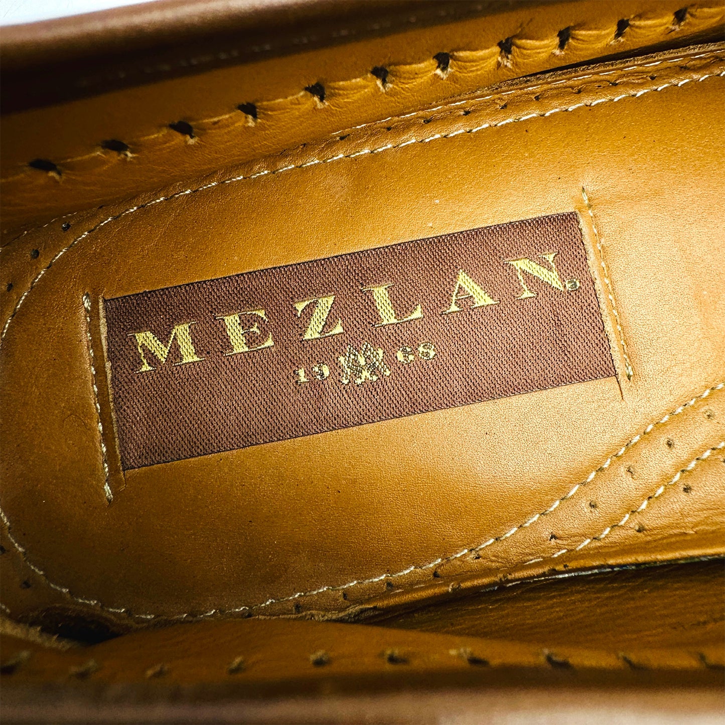 Mezlan Dark Brown Leather Tassel Loafers (Size 43/43.5)