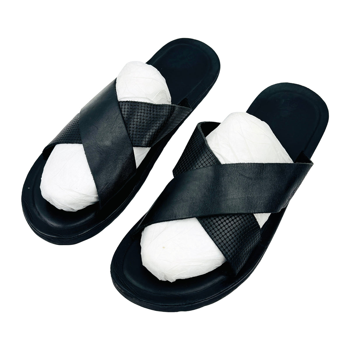 Bugatti Men's Dario Black Slides (Size 44/45) - 311-A3282-3500-1000