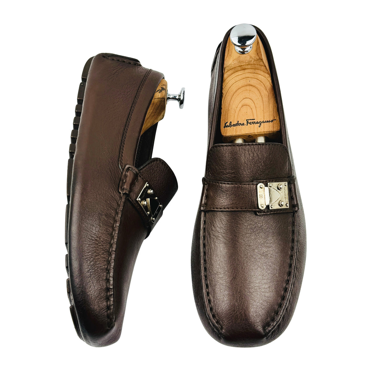 Louis Vuitton Lombok Brown Leather Loafers (Size 42.5)