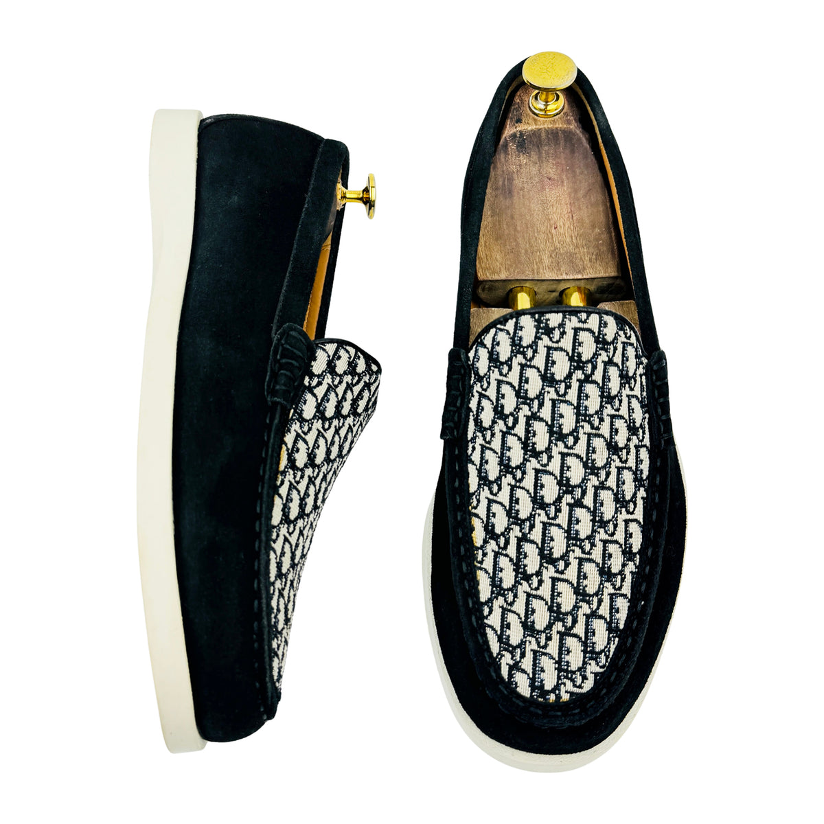 Dior Granville Navy Blue Suede Loafers (Size 42) - 3LO131ZYJ_H561