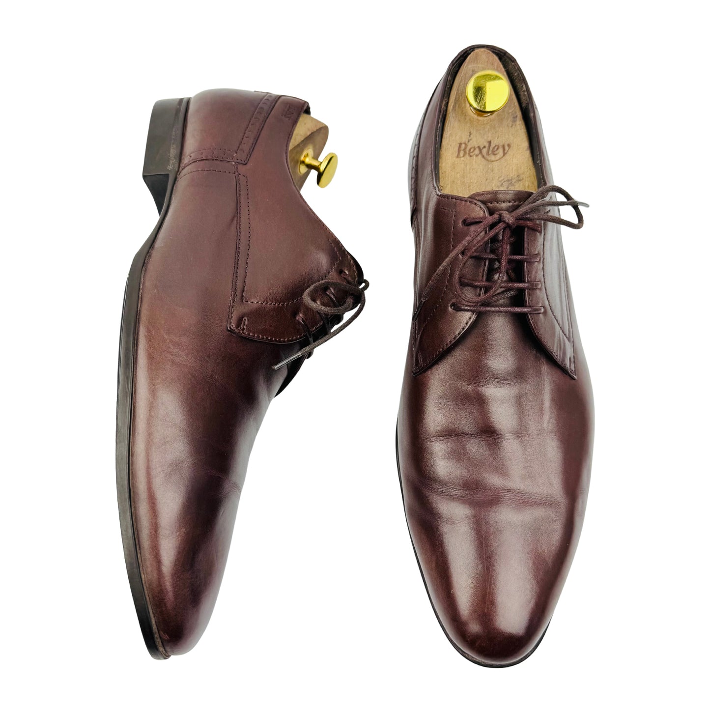 Hugo Boss Neviol Brown Leather Shoes (Size 44)