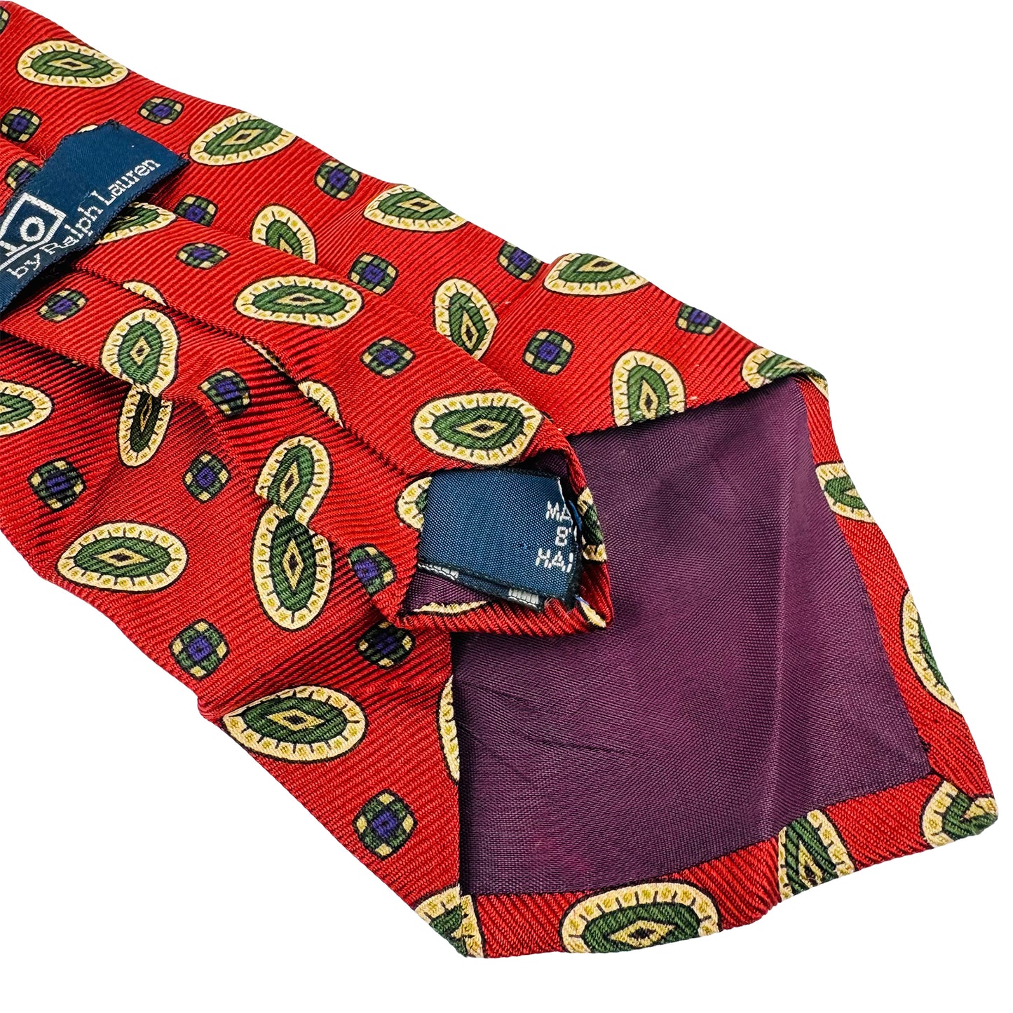 Ralph Lauren Polo Red 'Medalions Pattern' Tie (Size Regular)