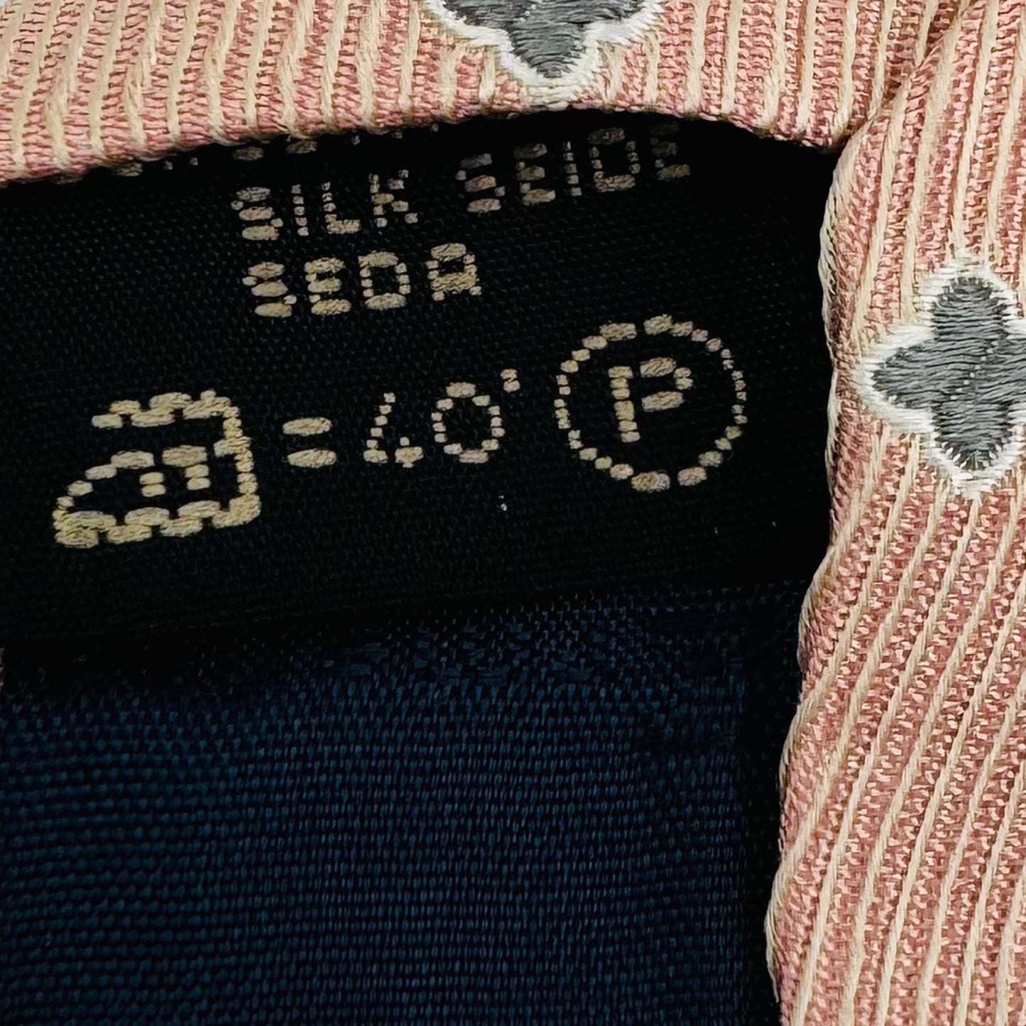 Ermenegildo Zegna Light Peach 'Geometric Motifs' Tie (Size Regular)