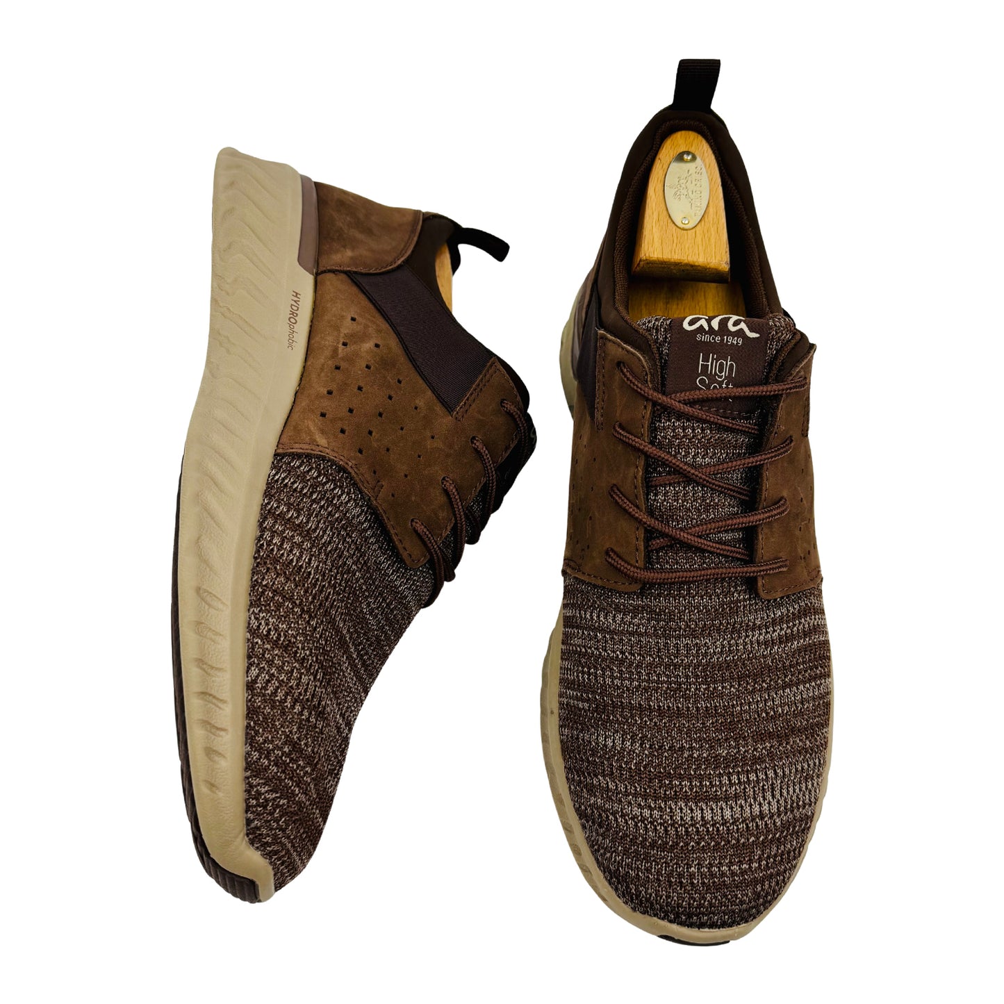 Ara Men's San Diego Brown Shoes (Size 44)