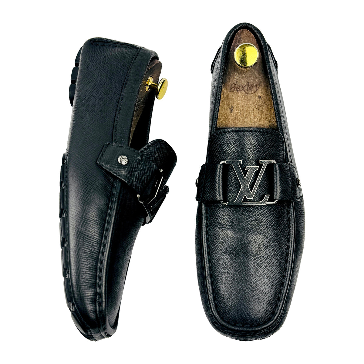 Louis Vuitton Monte Carlo Black Leather Driving Loafers (Size 42.5)