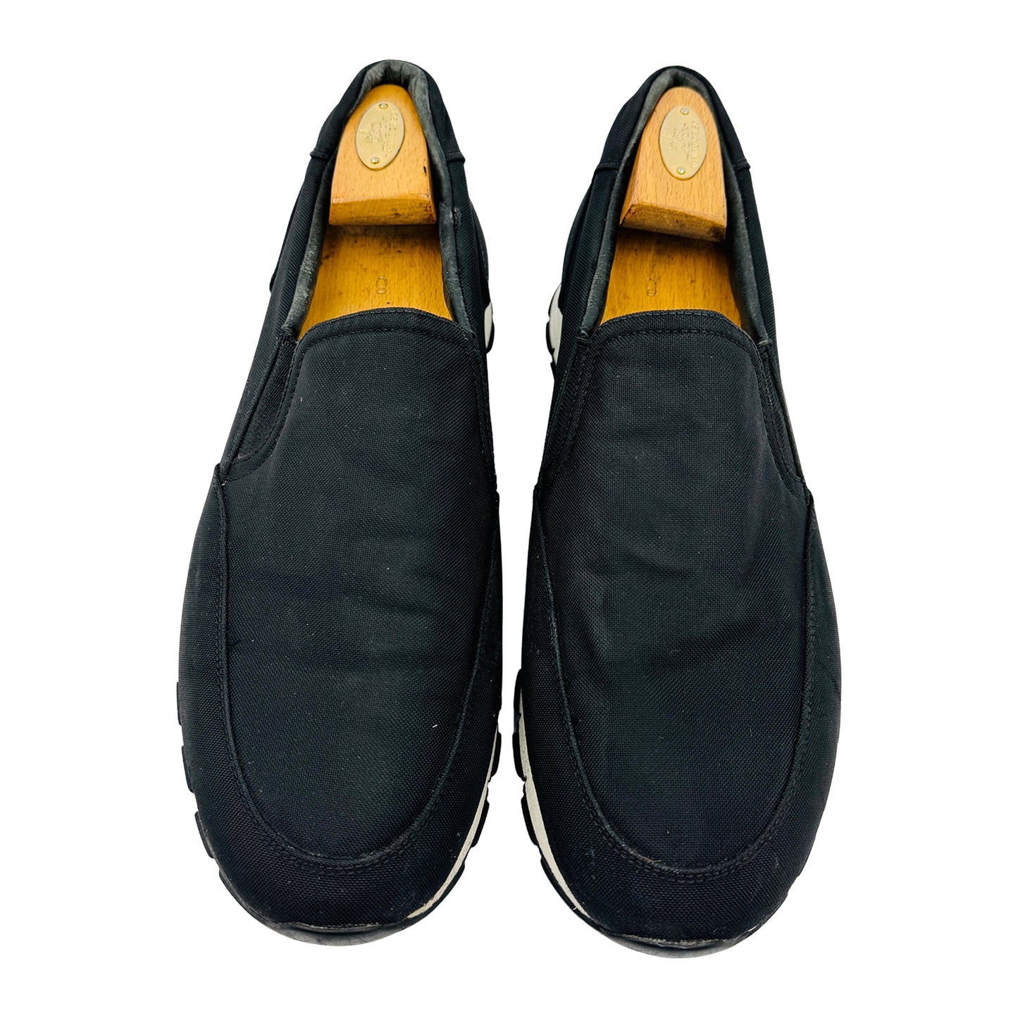 Prada Men's Sport Black Nylon Slipon Shoes (Size 44.5/45)