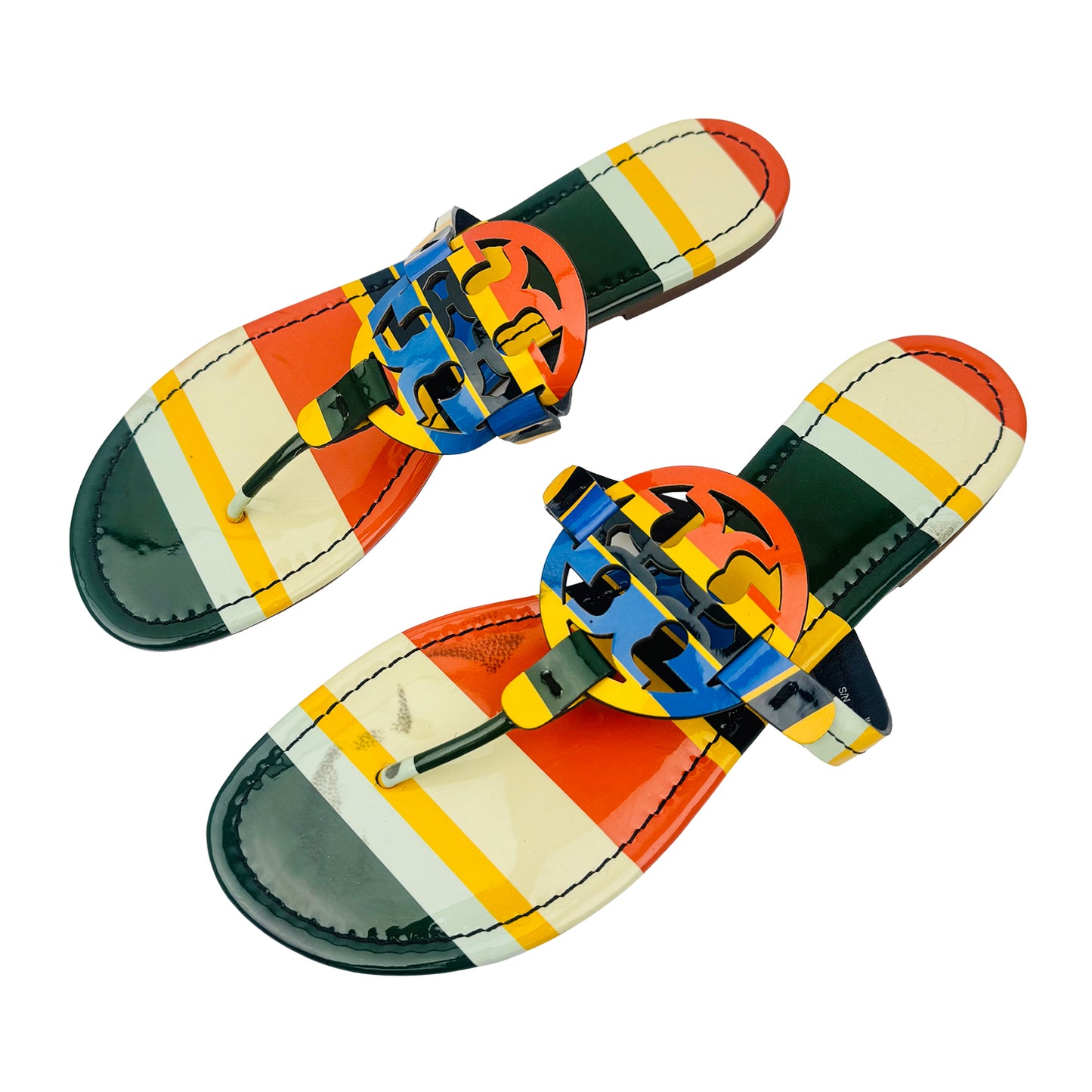 Tory Burch Miller Patent Leather Sandal Slippers (Size 41)