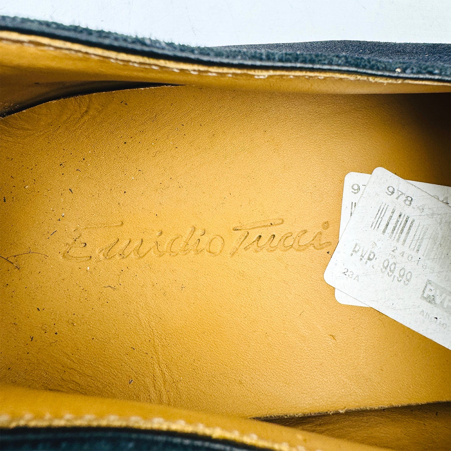 Emidio Tucci Men's Navy Suede Loafers (Size 45)