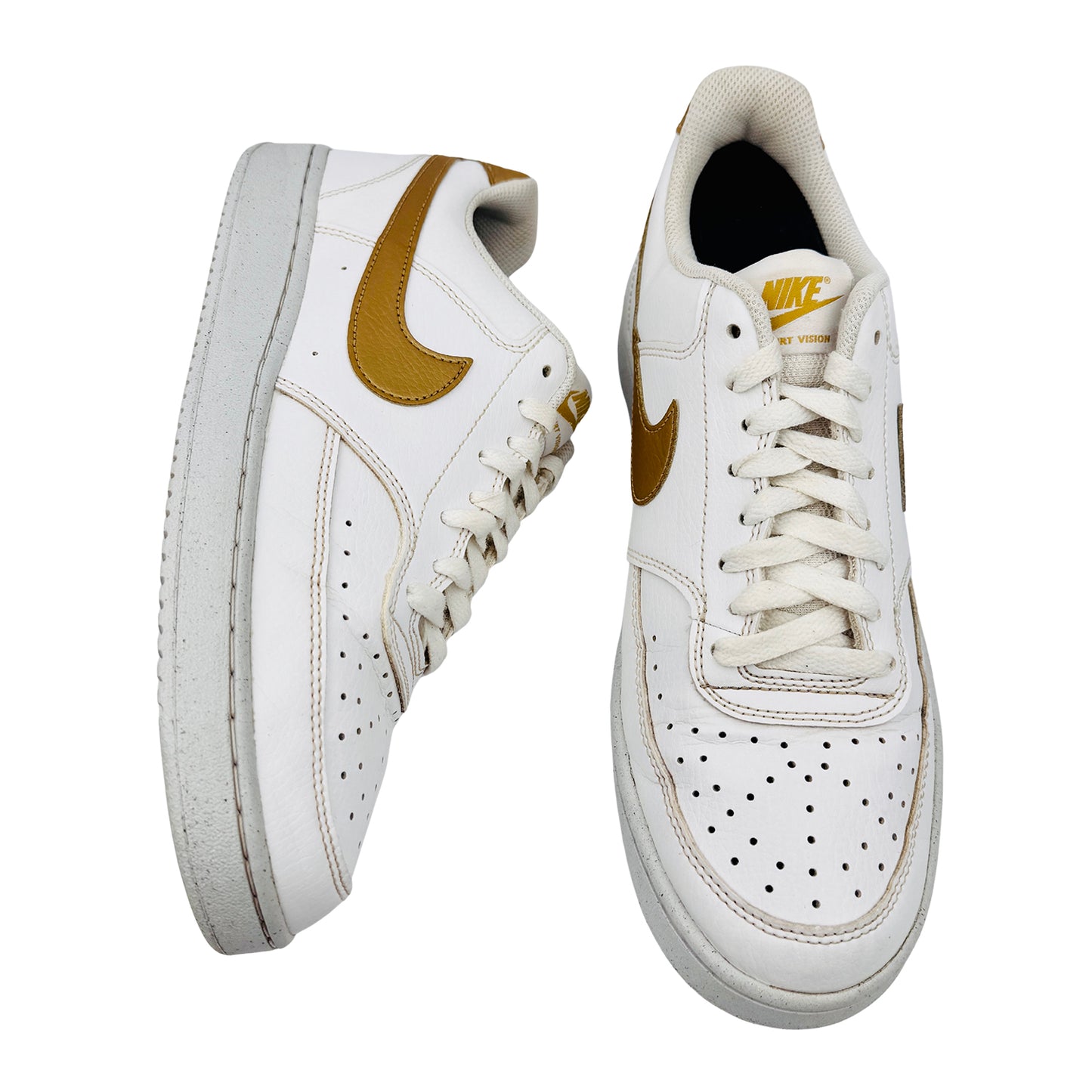 Nike Court Vision Low 'Metallic Gold' Sneakers (Size 42) - DH3158-105