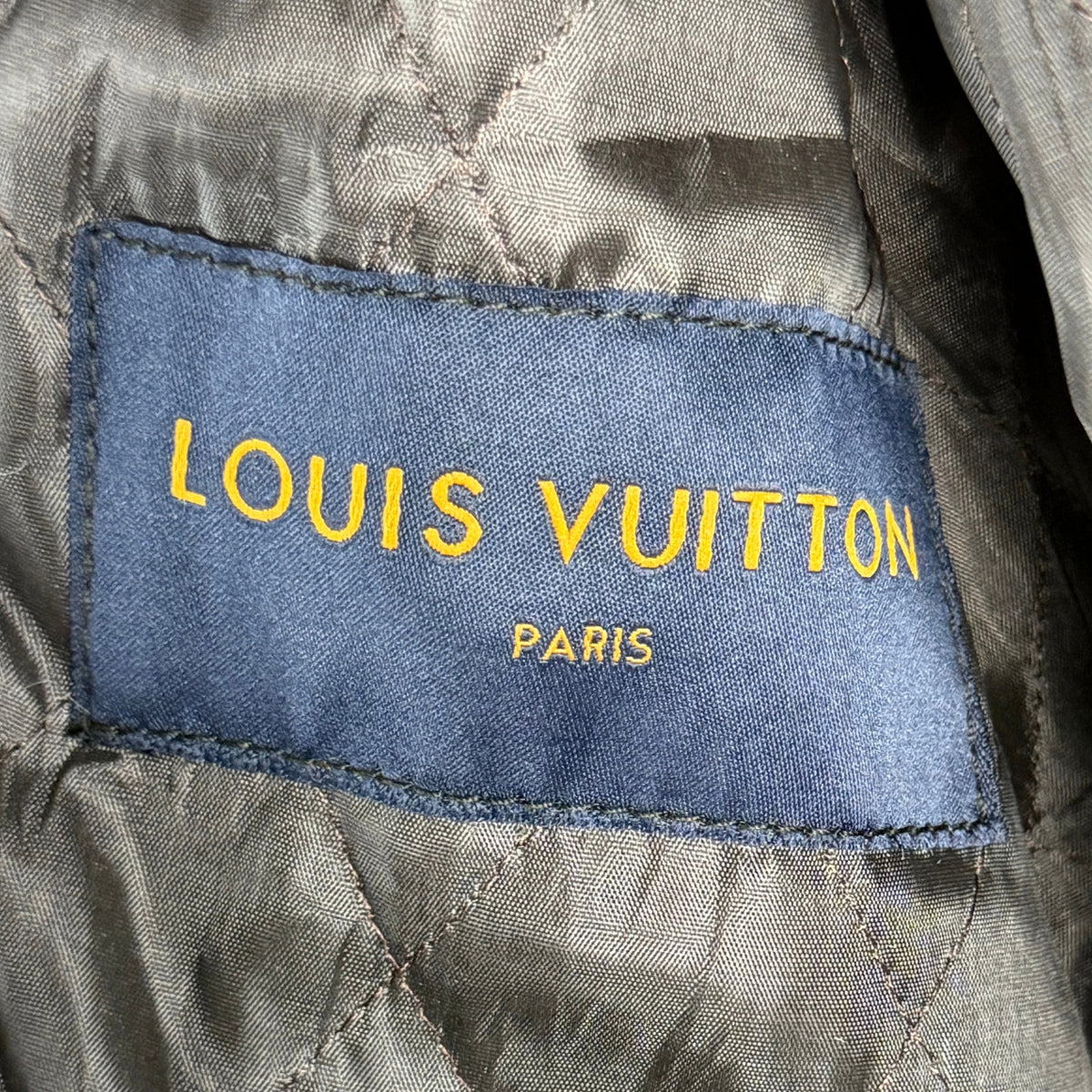 Louis Vuitton Monogram Brown Leather Jacket