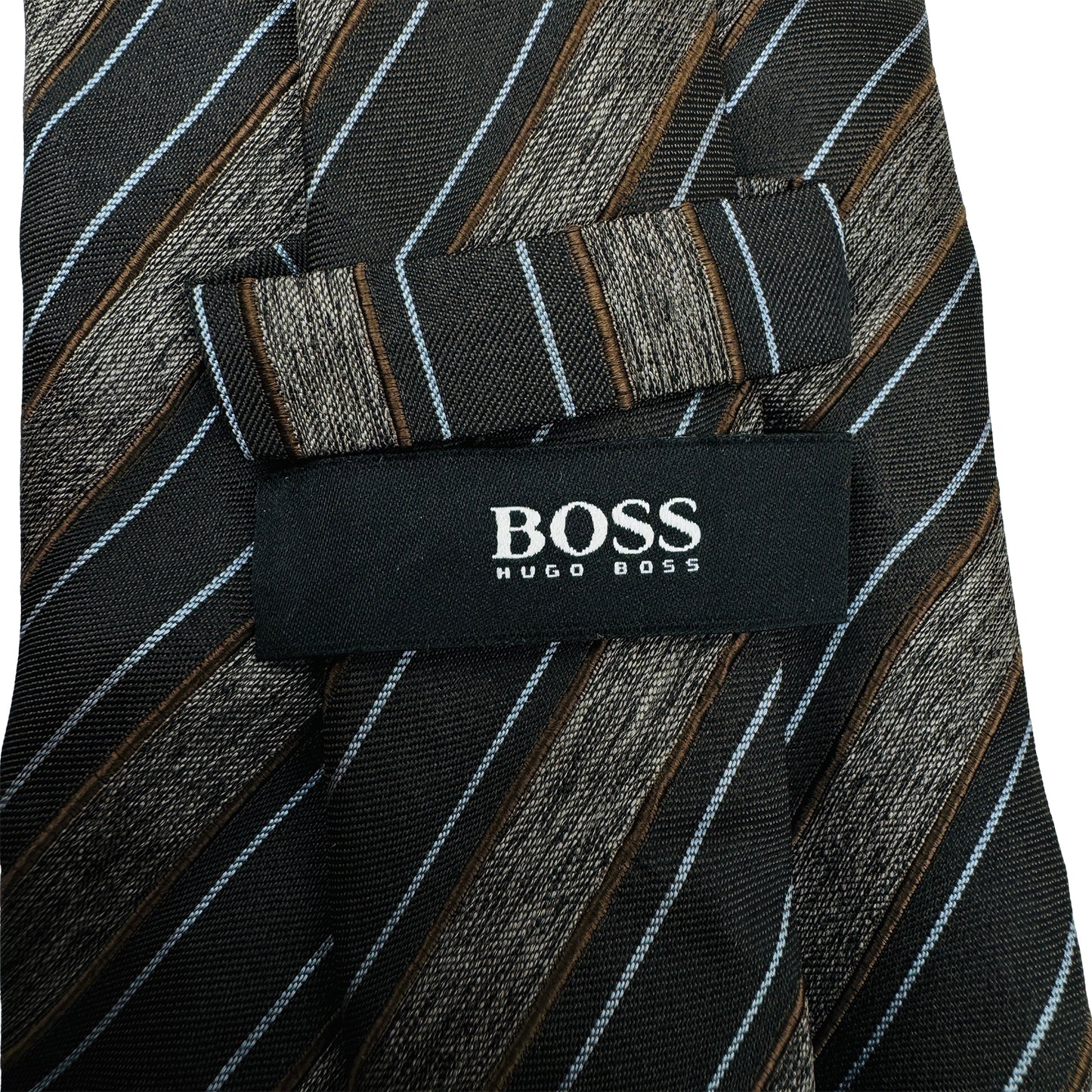 Hugo Boss Black 'Textured Diagonal Stripes' Tie (Size Regular)