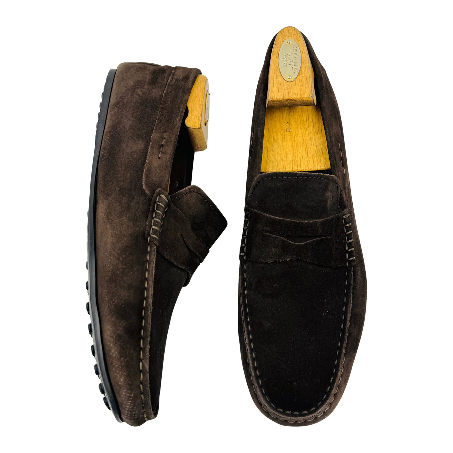 Tod's Brown Suede Gommino Driving Loafer (Size 43.5)