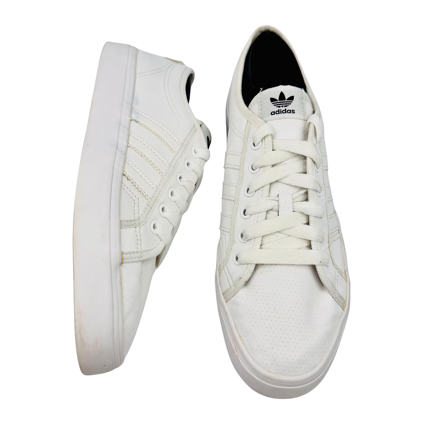 Adidas Nizza Lo White Sneakers (Size 43.5) - BB5379