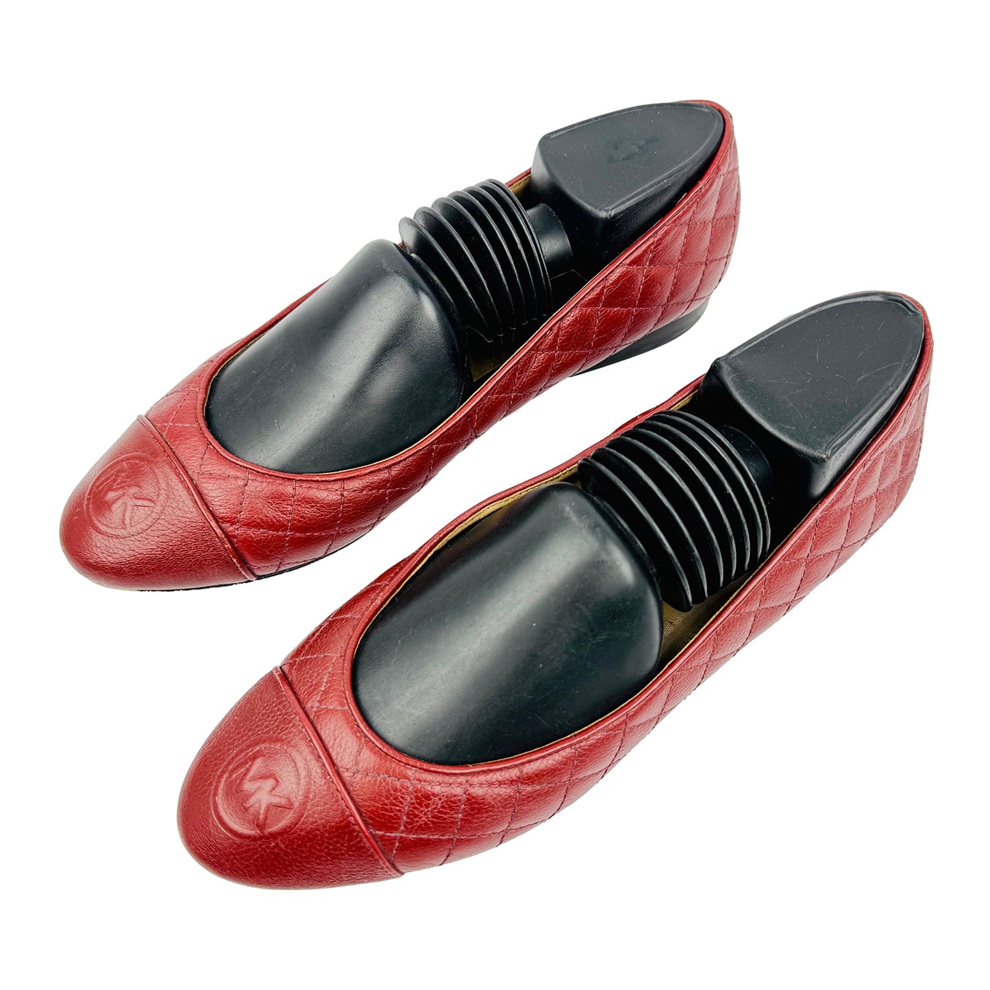 Michael Kors 'Deep Red' Leather Flats (Size 38.5)