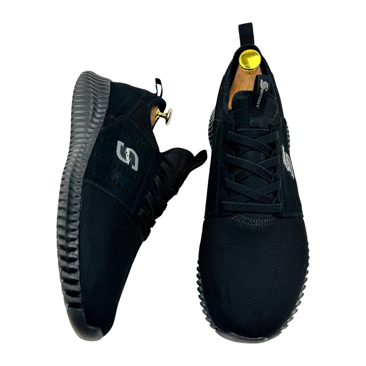 Skechers S Sport Brennen 2.0 Black Shoes (Size 44)