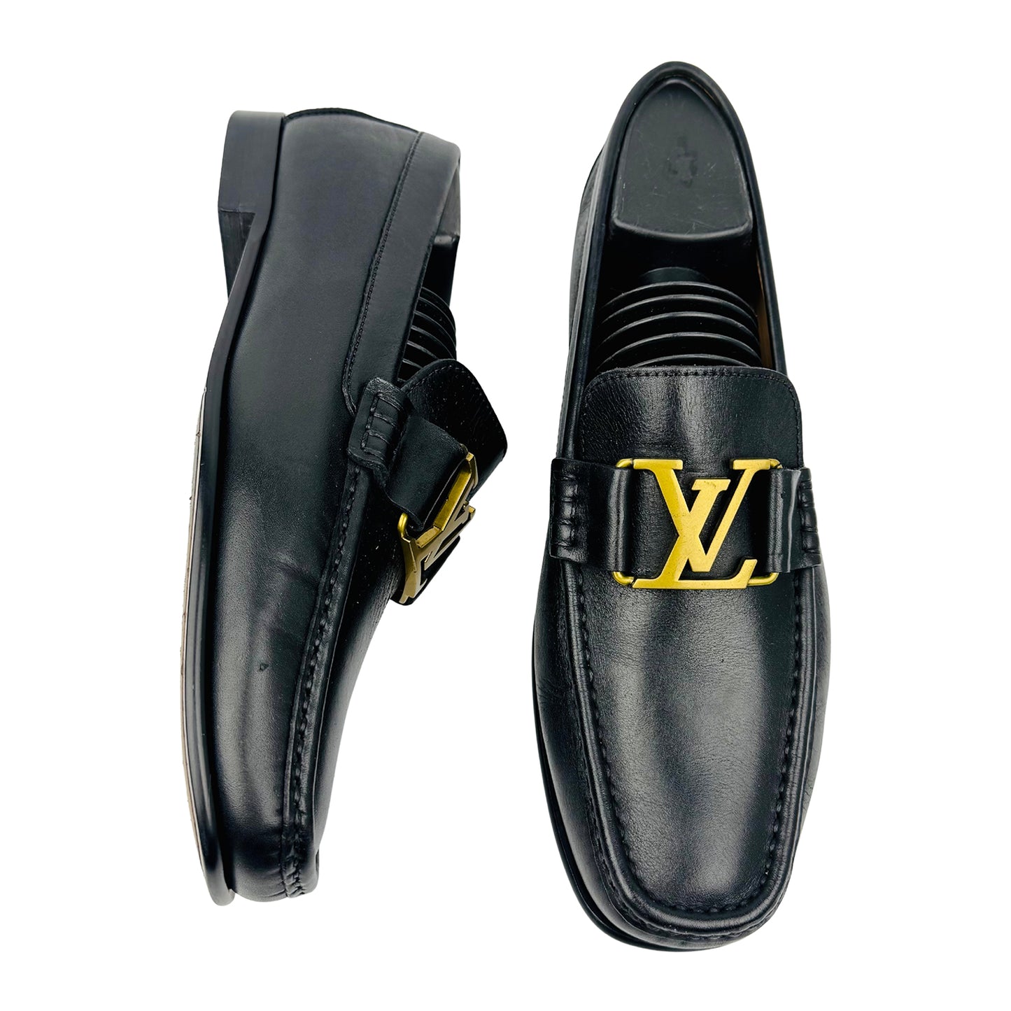 Louis Vuitton Montaigne LV Logo Black Loafer (Size 41/41.5)