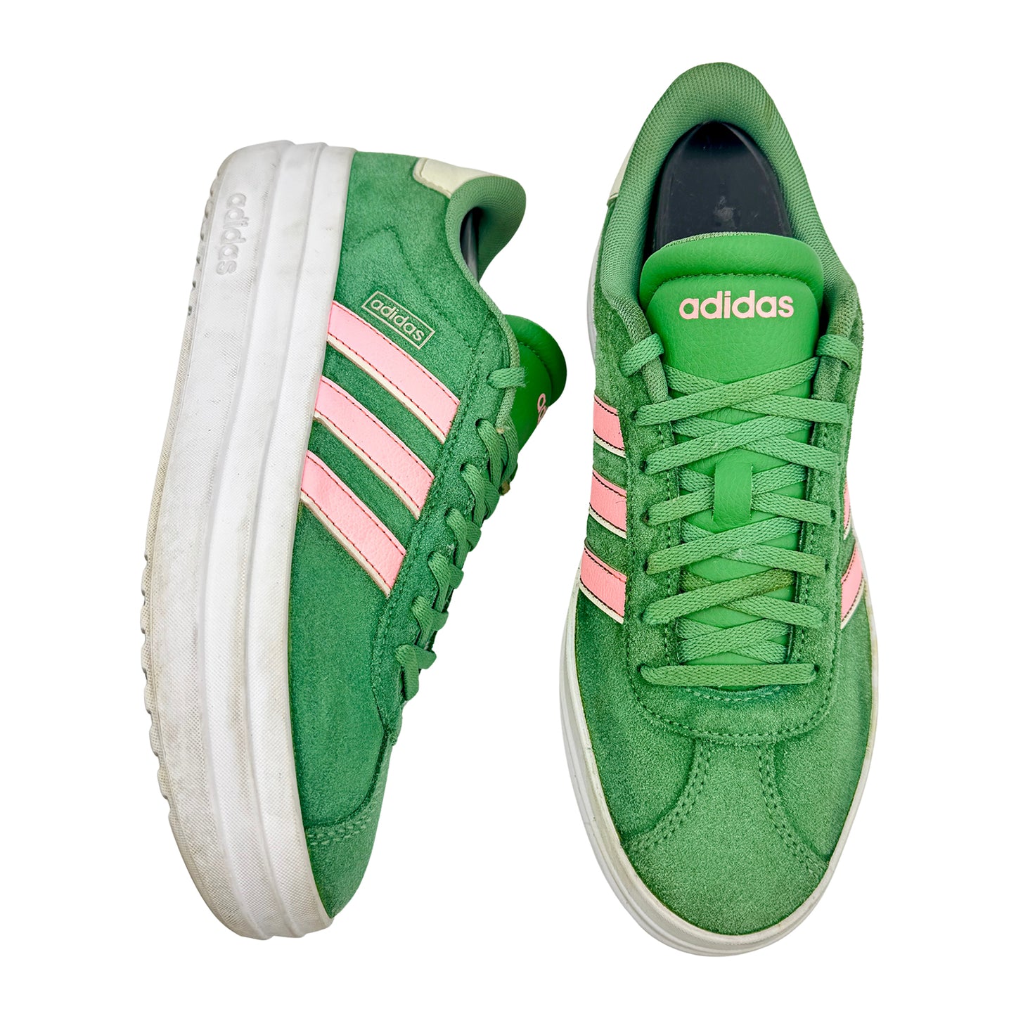 Adidas VL Court Bold Green Shoes (Size 39.5) - IH0365