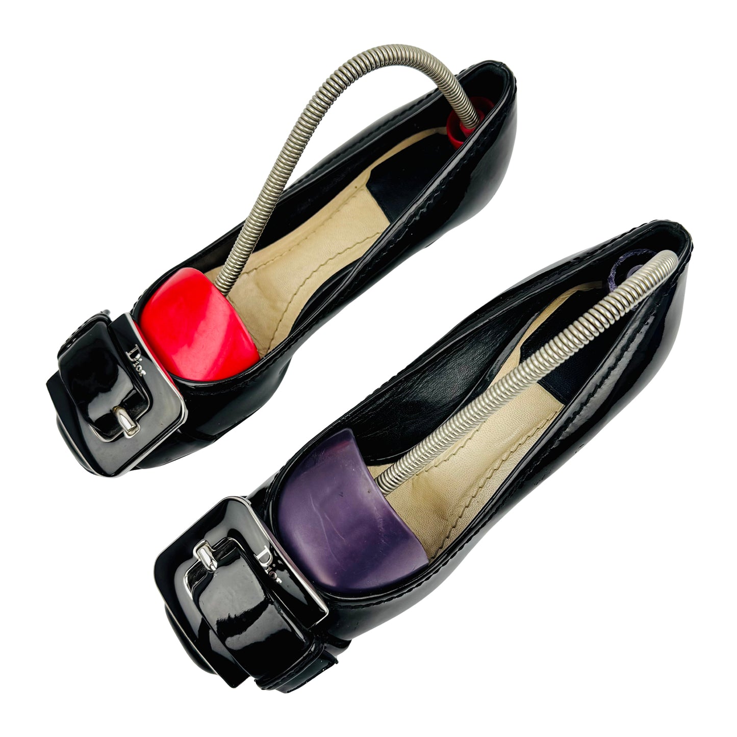 Christian Dior Women's Black Patent Leather Pumps (Size 35.5)