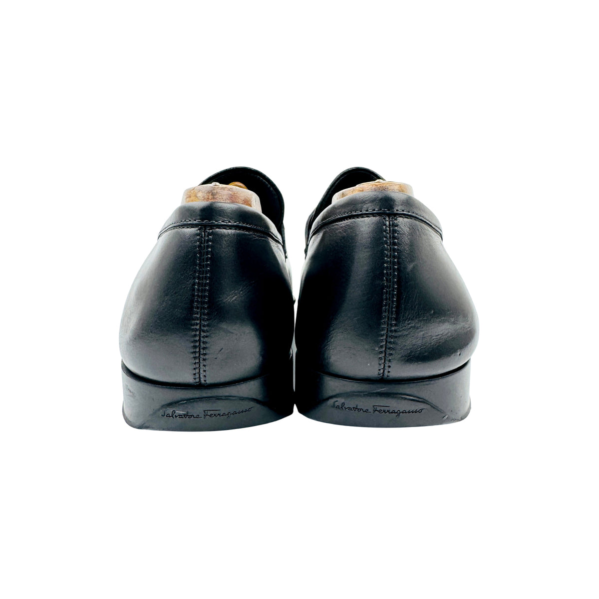 Salvatore Ferragamo Gancini Bit Leather Loafers (Size 43)