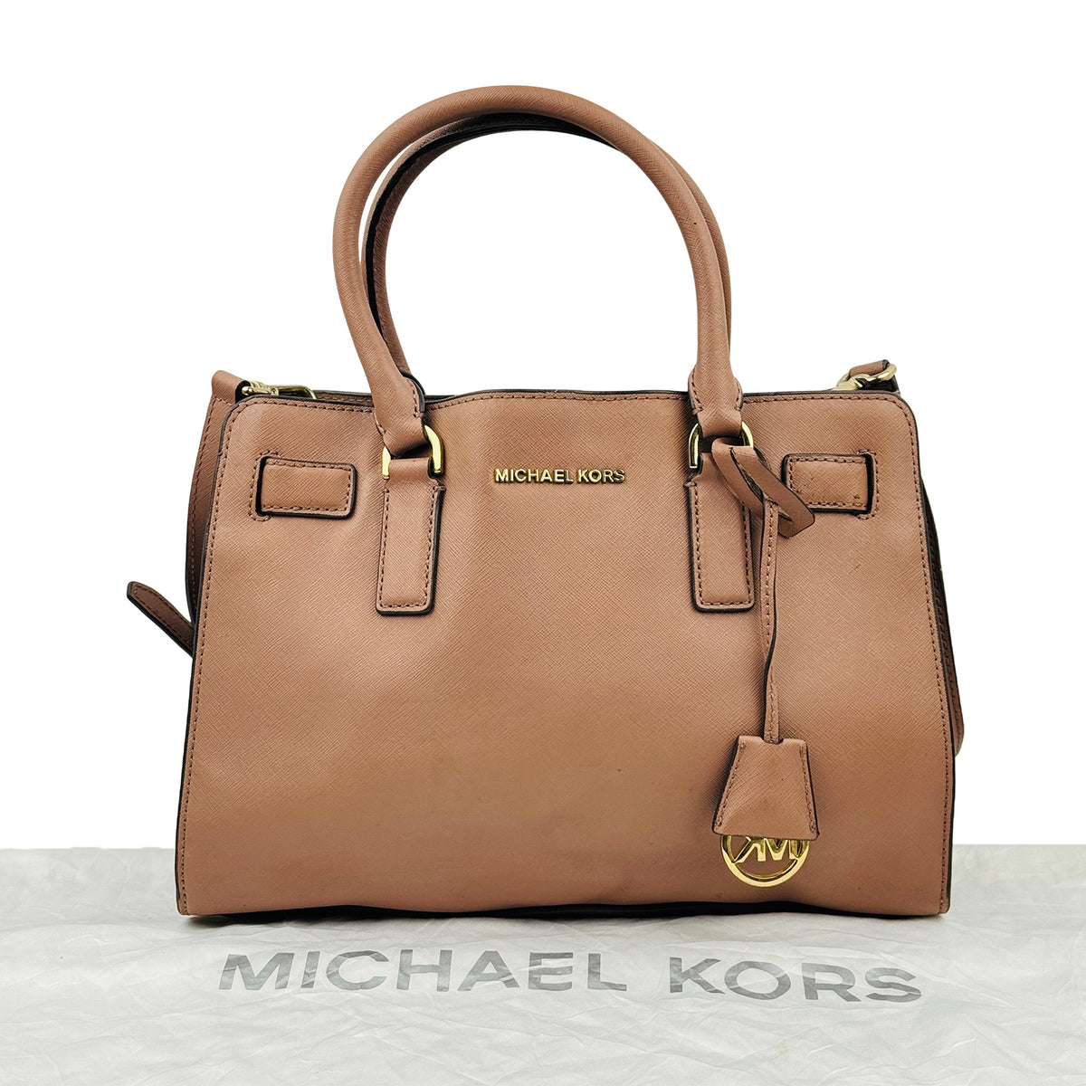 Michael Kors Dillon East-West Saffiano Leather Satchel Bag