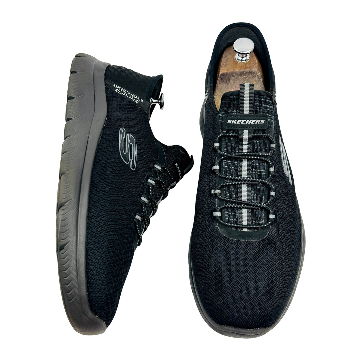 Skechers Hands Free Slip-ins: Summits - High Range Shoes (Size 45.5) - 232457W BBK