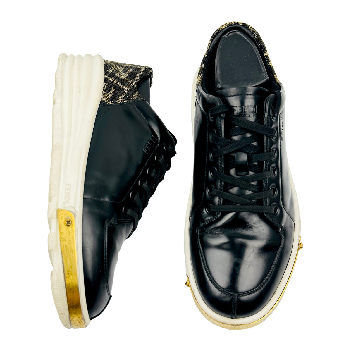 Fendi FF Detail Low Top Sneakers (Size 40/40.5) - 7E1268 A8PI F183I
