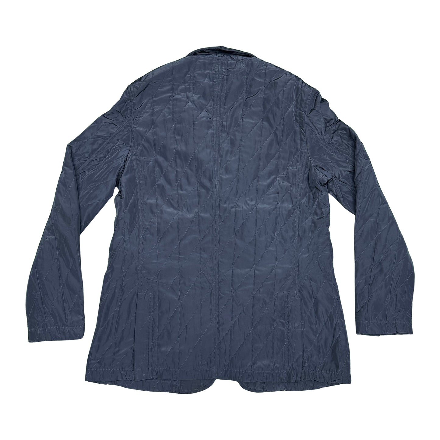 Burberry Brit Navy Blue Embroidered Logo Jacket (Size Medium/XL)