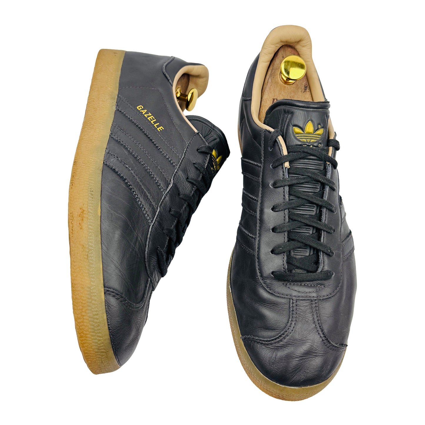 Adidas Gazelle 'Utility Black' Leather Sneakers (Size 45.5) - BB5504