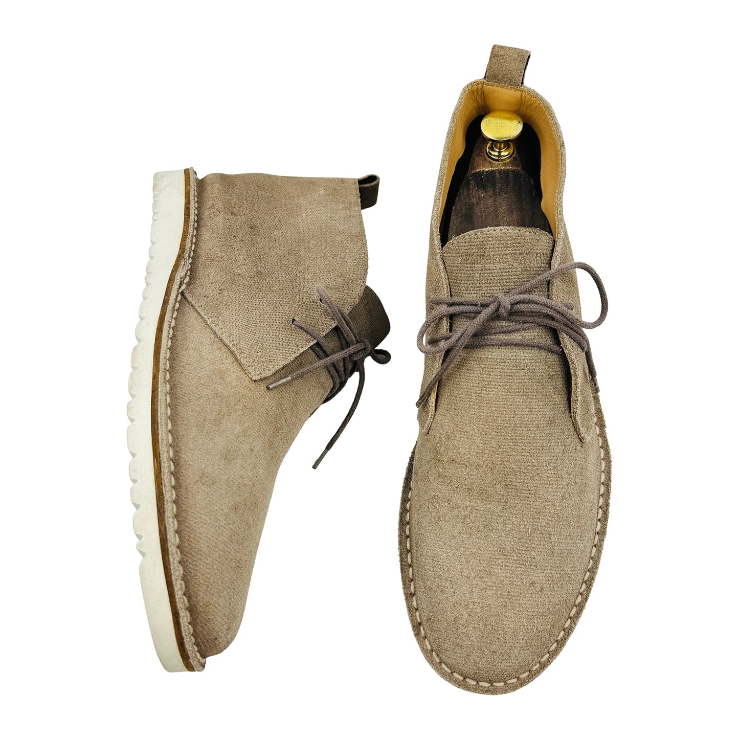 Emporio Armani Taupe Desert Chukka Boots (Size 42)