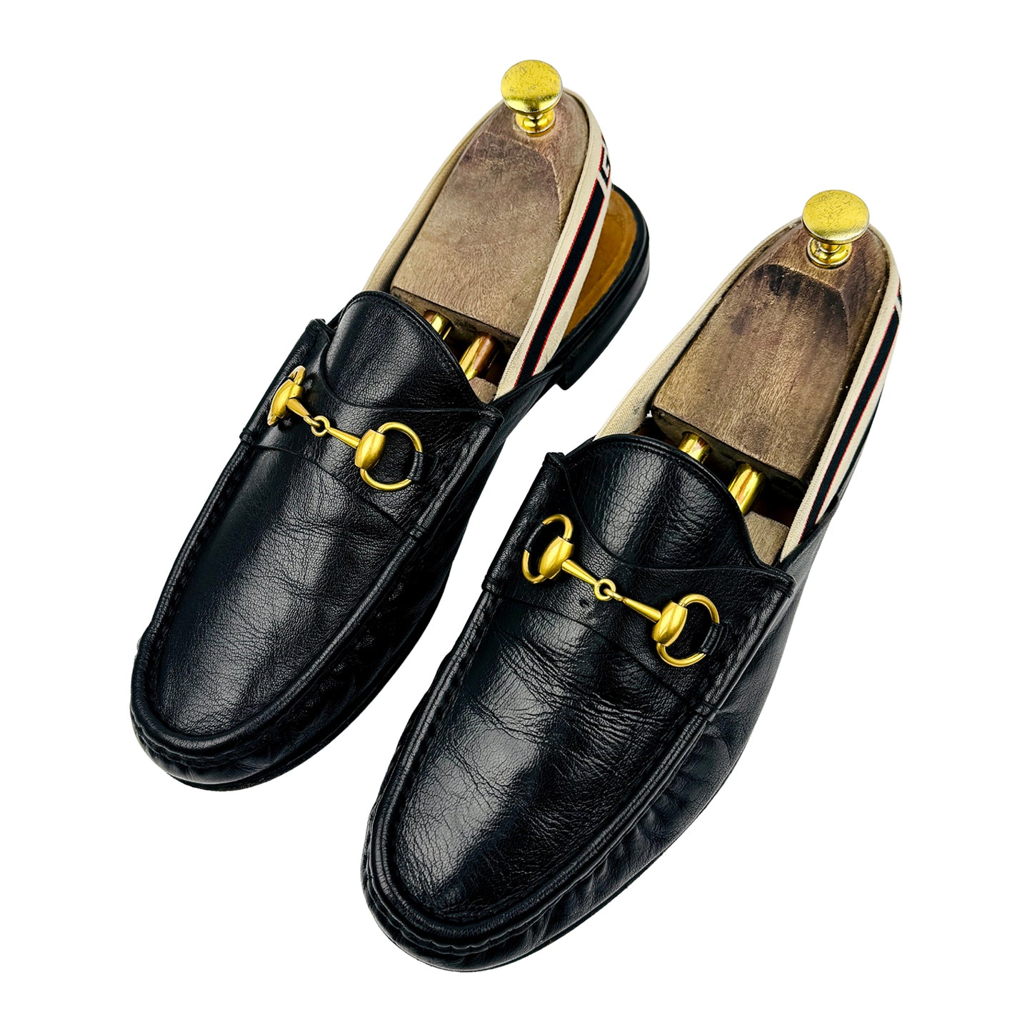 Gucci Leather Horsebit Slingback Slippers (Size 43.5) - 523406