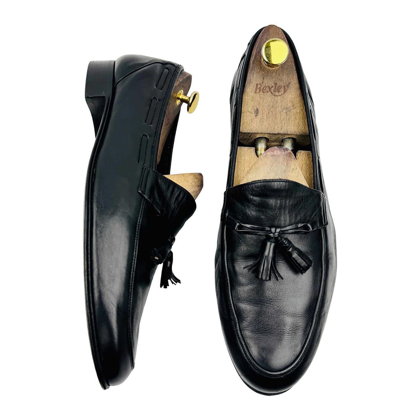 Bally Men's Black Leather Tassel Loafer (Size 43/43.5)