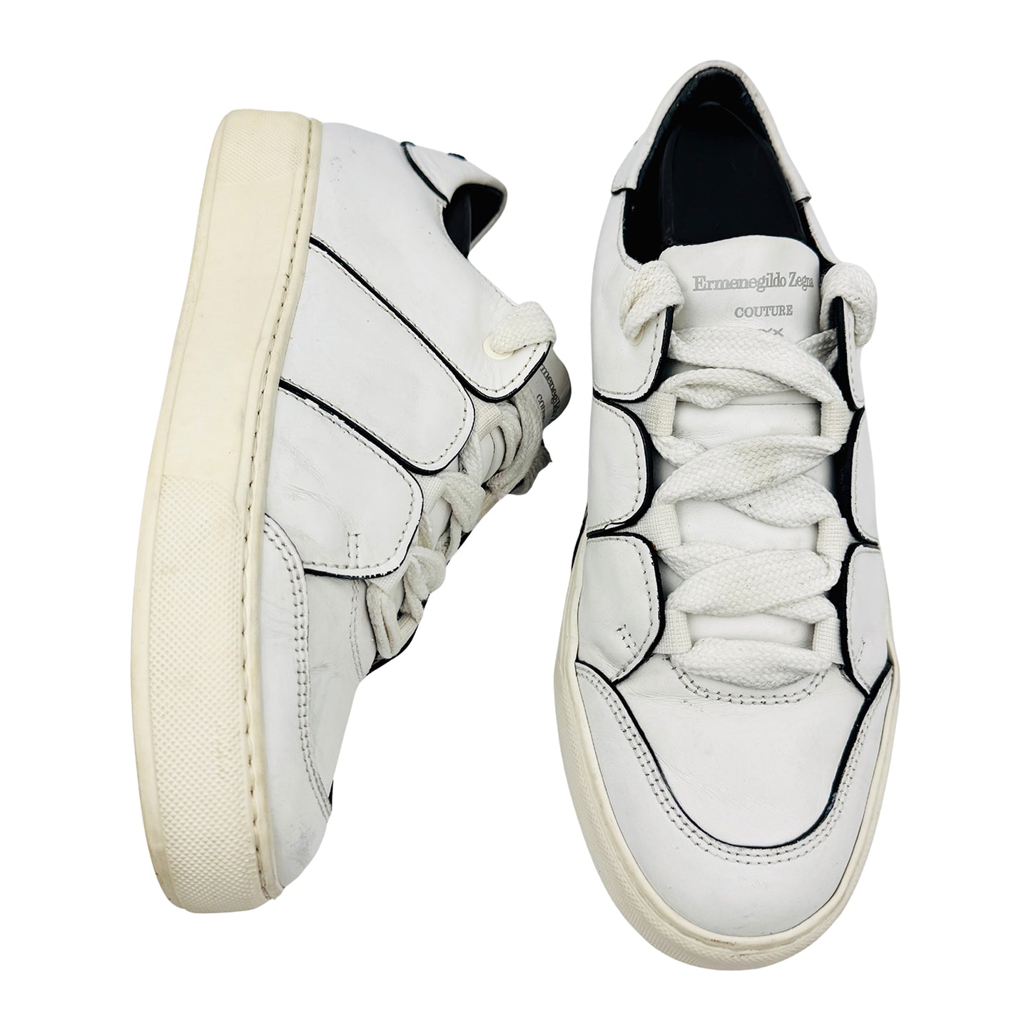Ermenegildo Zegna Couture Tiziano XXX White Sneakers (Size 39/39.5)