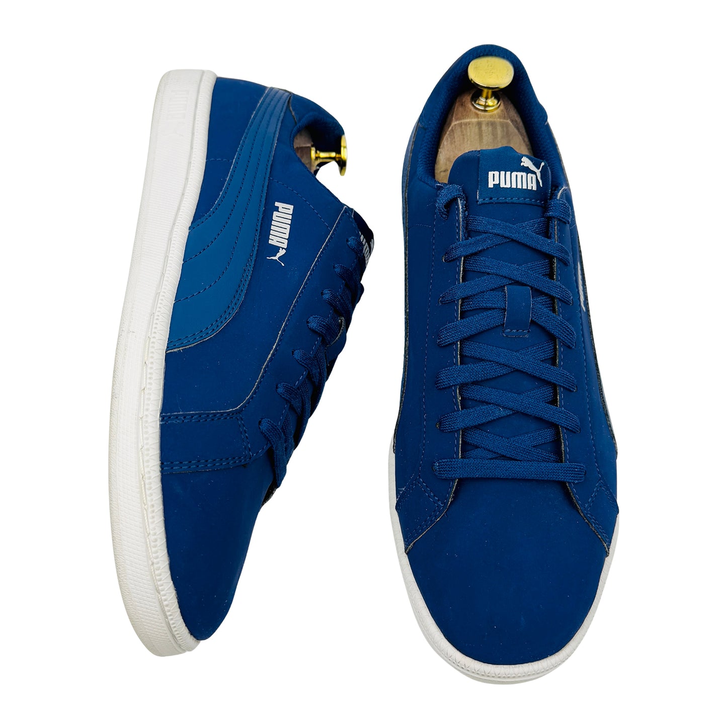 Puma Smash Buck Blue Sneakers (Size 43) - 356753-28
