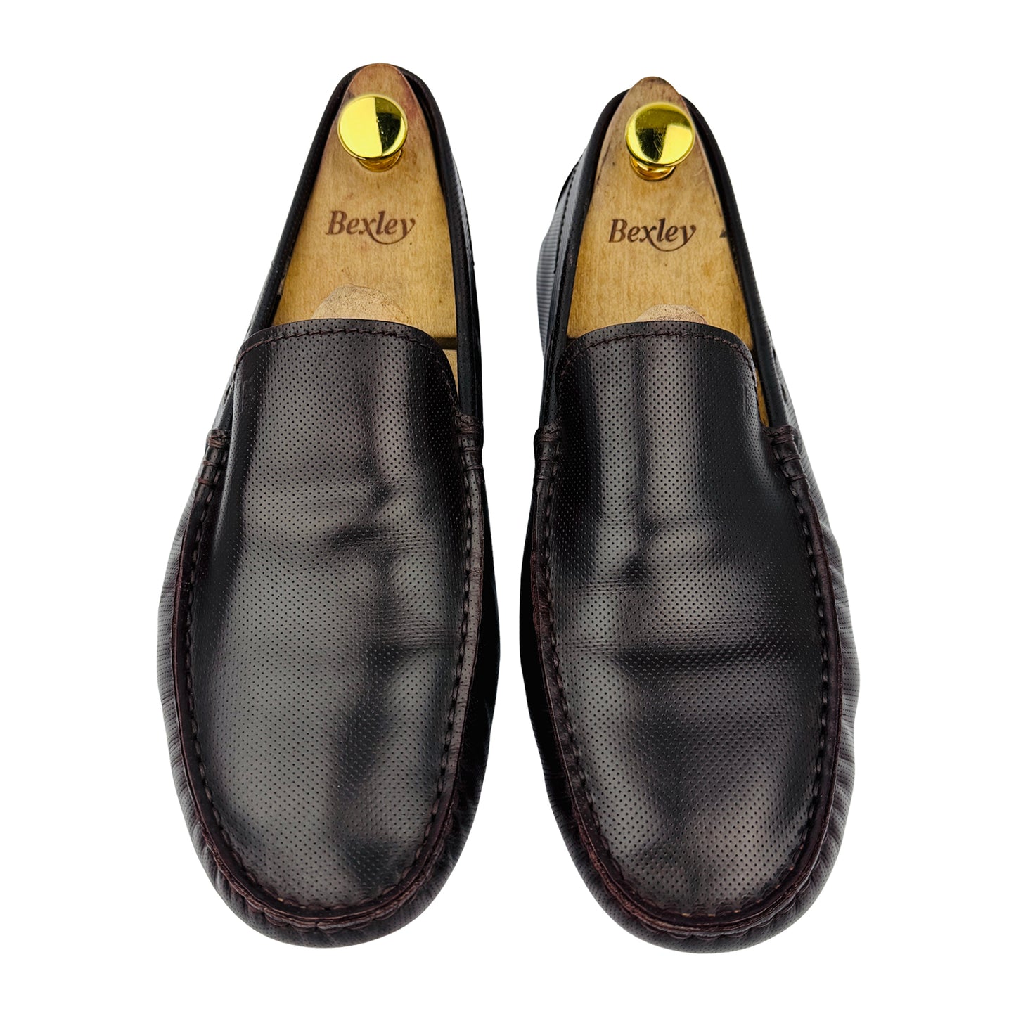 Front image of Tod's Men's Brown Leather Gommino Moccasins (Size 42.5/43)