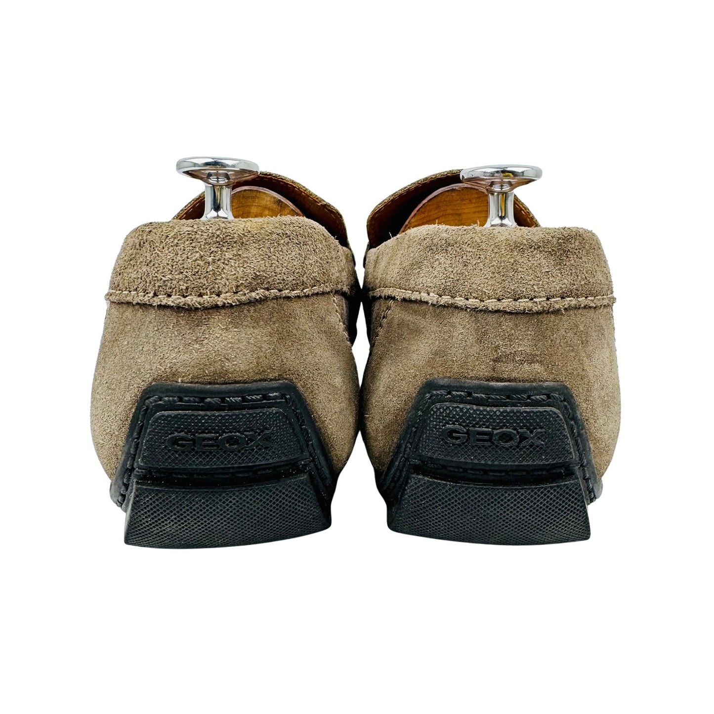 Geox Men's Taupe Suede Loafers (Size 44)