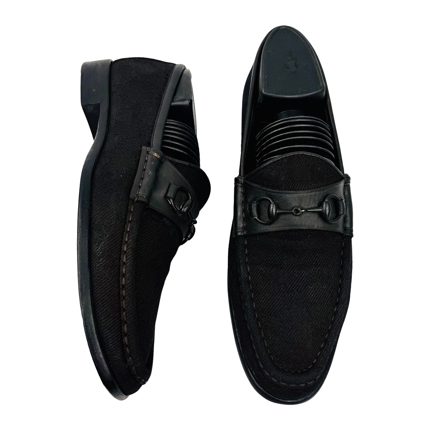 Gucci GG Canvas Black Loafers (Size 38/38.5) - 102696