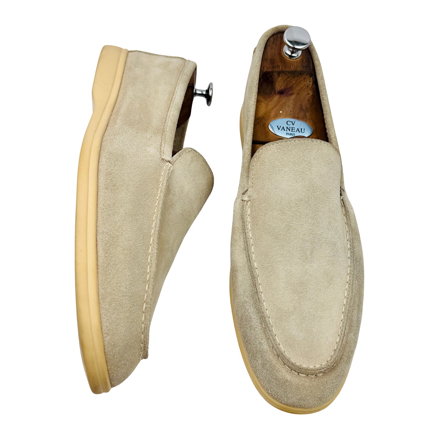 Loro Piana Summer Walk Beige Loafers (Size 45) - H 18068