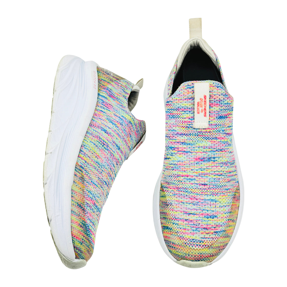 Skechers D'Lux Walker - Rainbow Sky Shoes (Size 39.5) - 149367-WMLT
