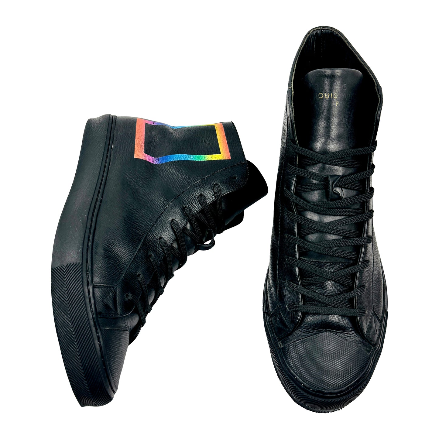Louis Vuitton Men's Black High Top Sneakers (Size 44) - 1A5QD2