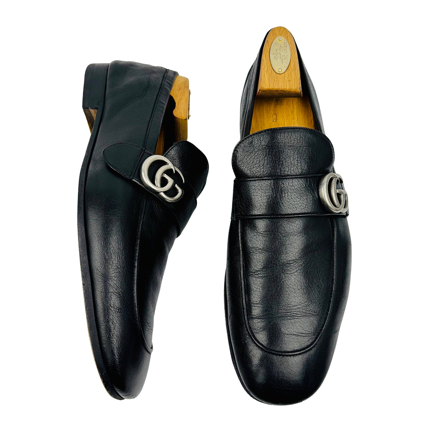 Gucci Men's Donnie Black Leather Loafers (Size 43.5)