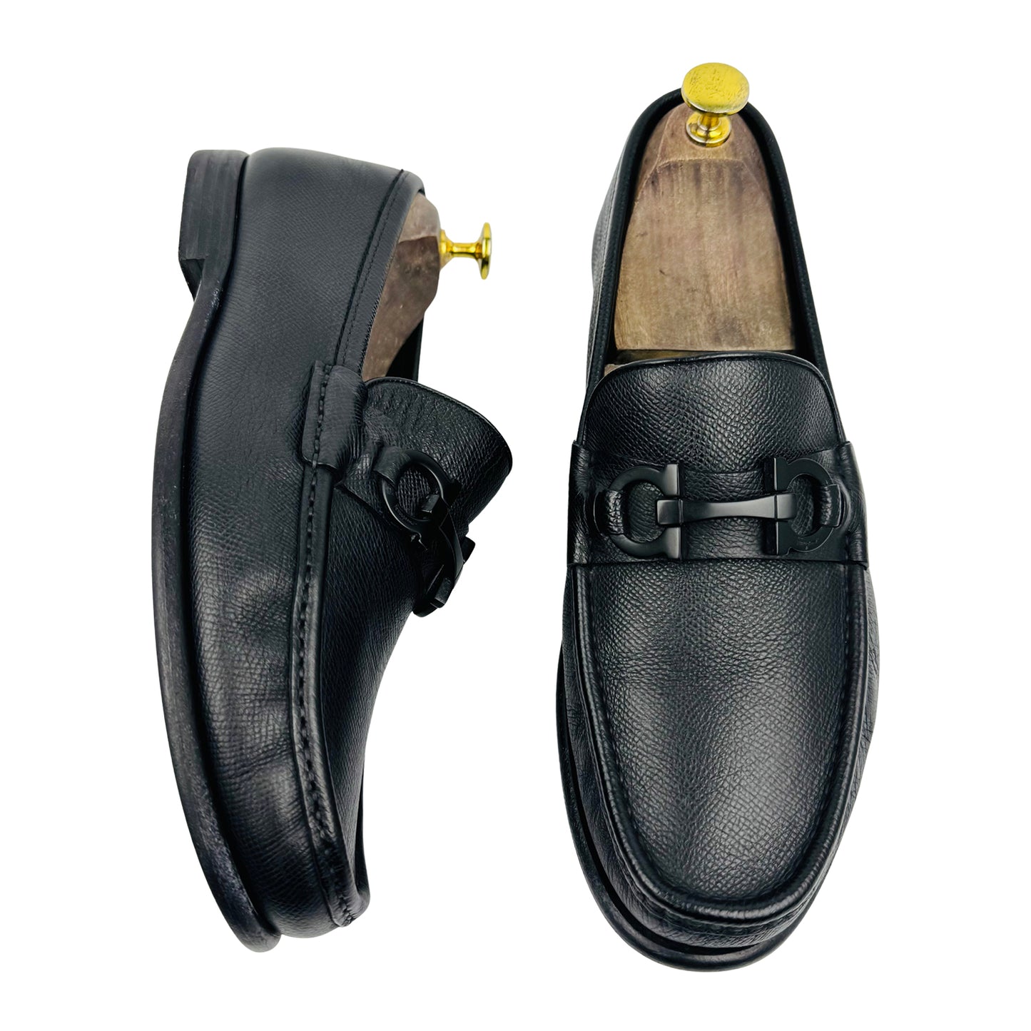 Salvatore Ferragamo Gancini Bit Loafers (Size 42.5) - 074053