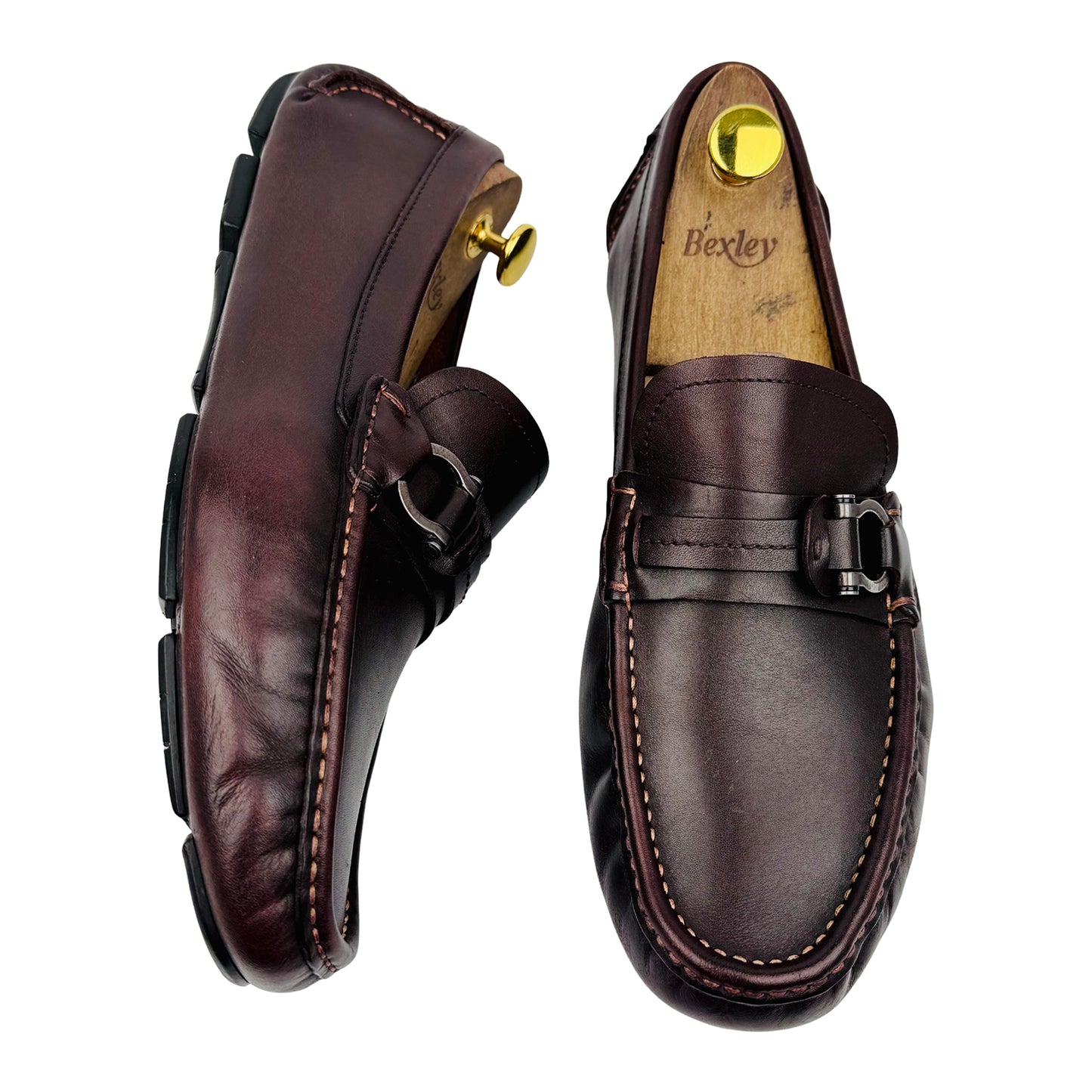 Salvatore Ferragamo Parigi Gancini Bit Brown Loafer (Size 42.5)