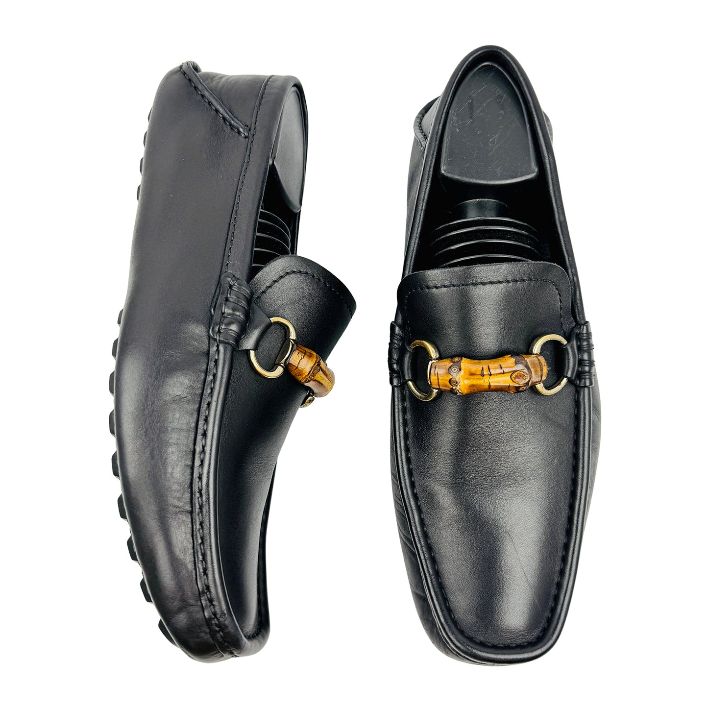 Gucci Bamboo Horsebit Black Loafers (Size 41) - 138204
