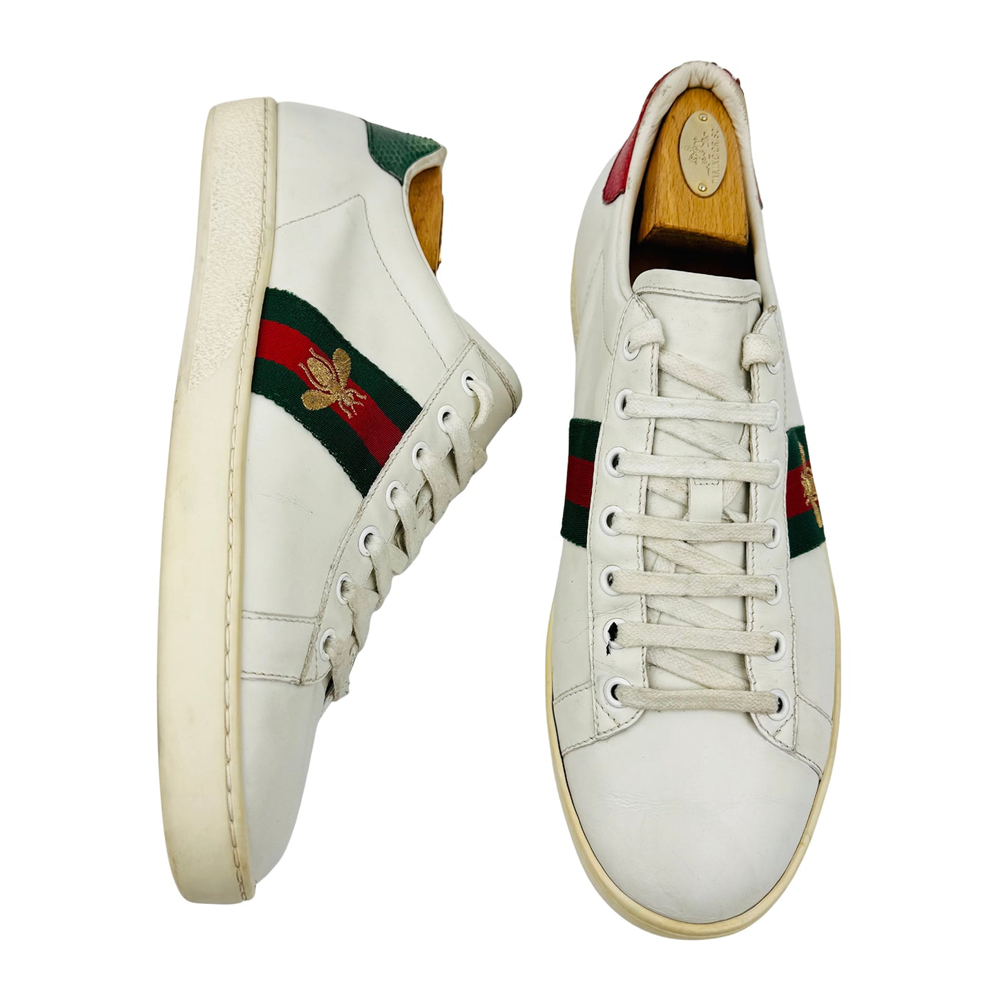 Gucci Ace Bee Embroidered Sneakers (Size 42) - 431942