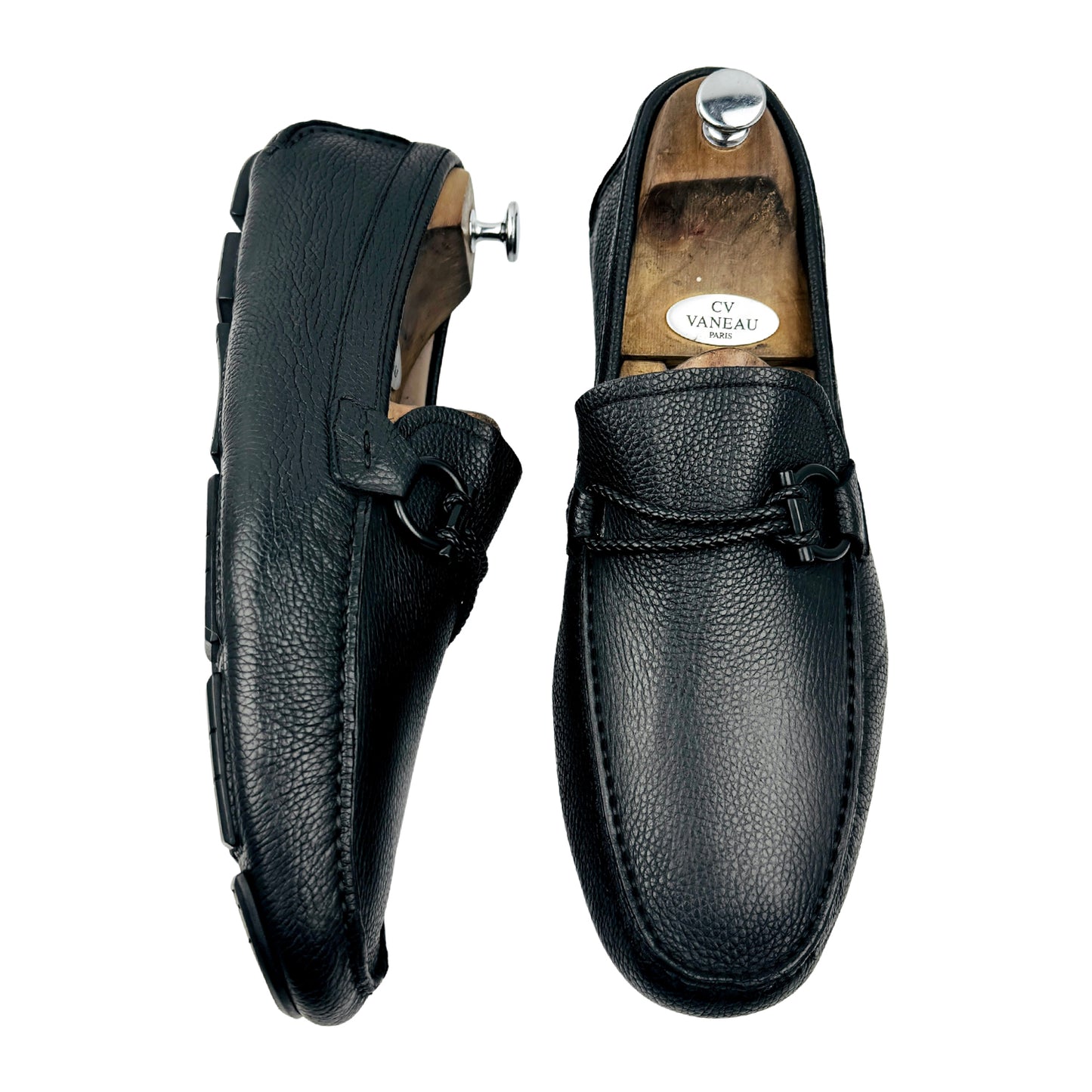 Salvatore Ferragamo Gancini Driver Loafers (Size 45) - 713330