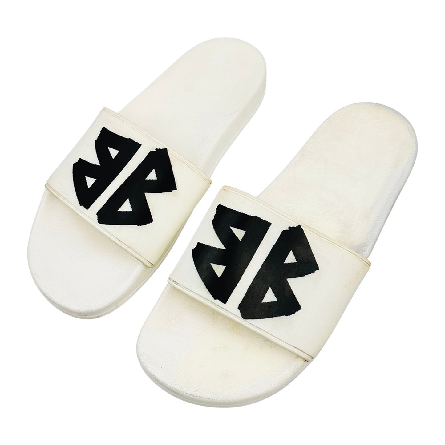 Balenciaga Pool BB Tape Logo Slides (Size 43)