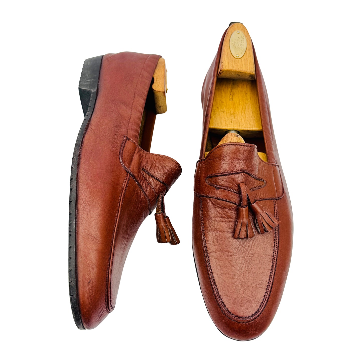 Bally Men's Tassel Elastic Grip Loafers (Size 43/43.5)