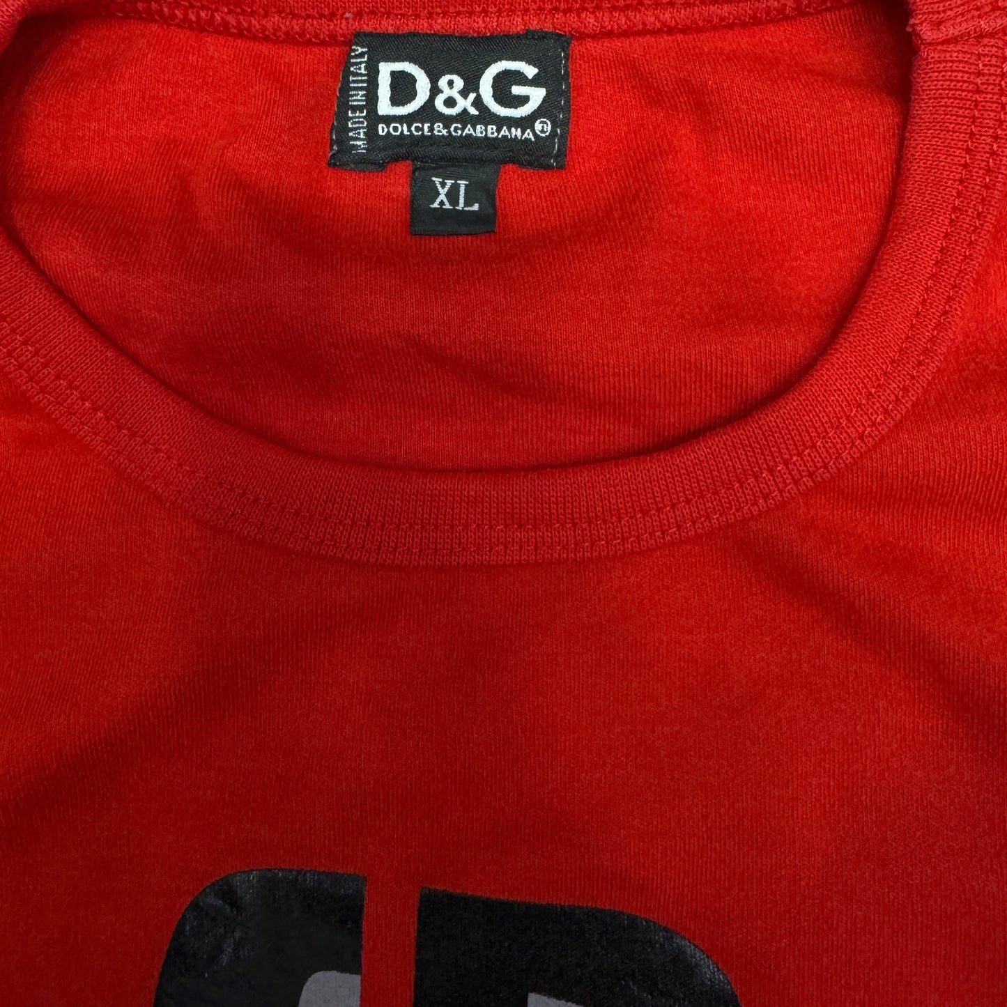 Dolce & Gabbana Men's Long Sleeves Red T-Shirt (Size Small)