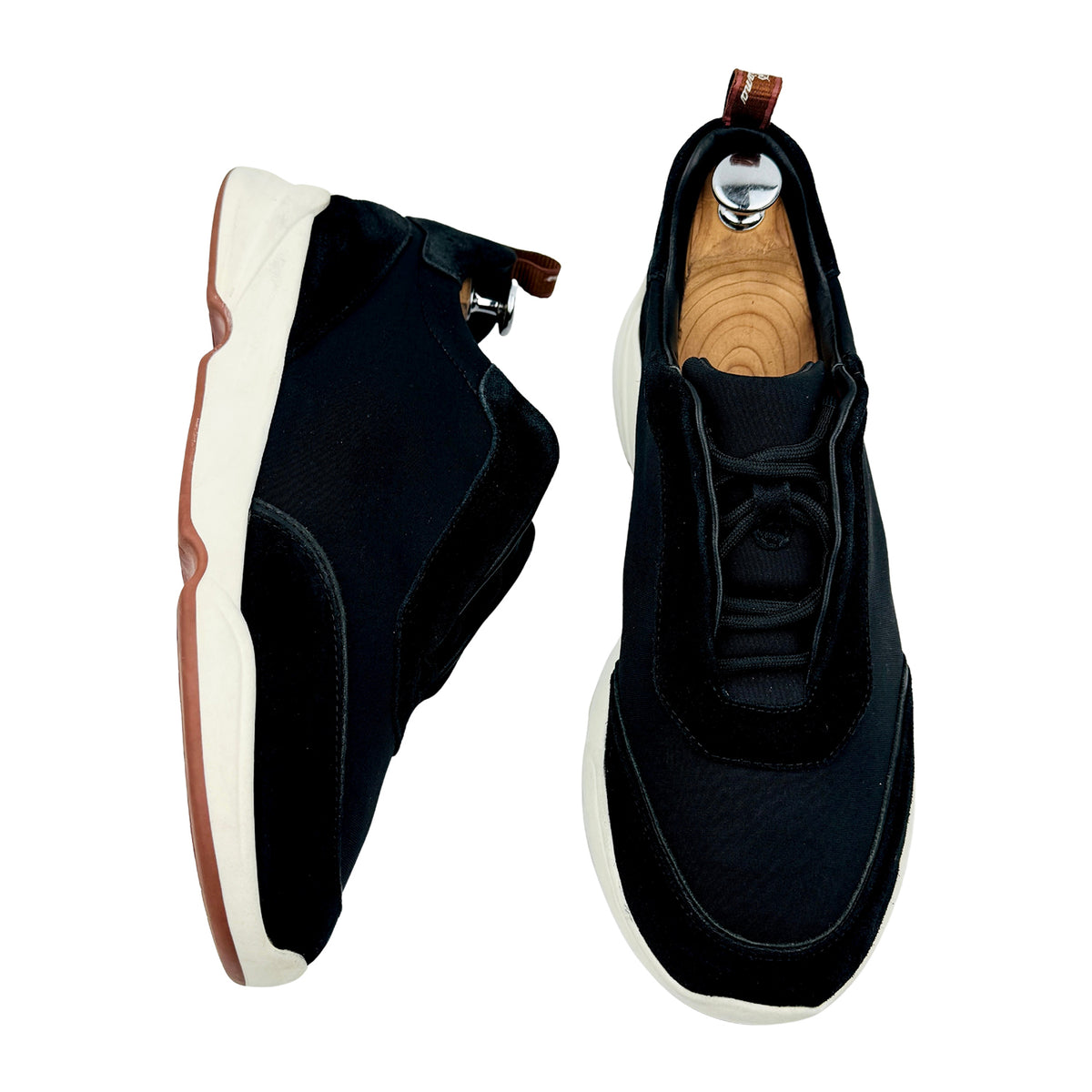 Loro Piana Men's 'Black White' Sneakers (Size 42/42.5)