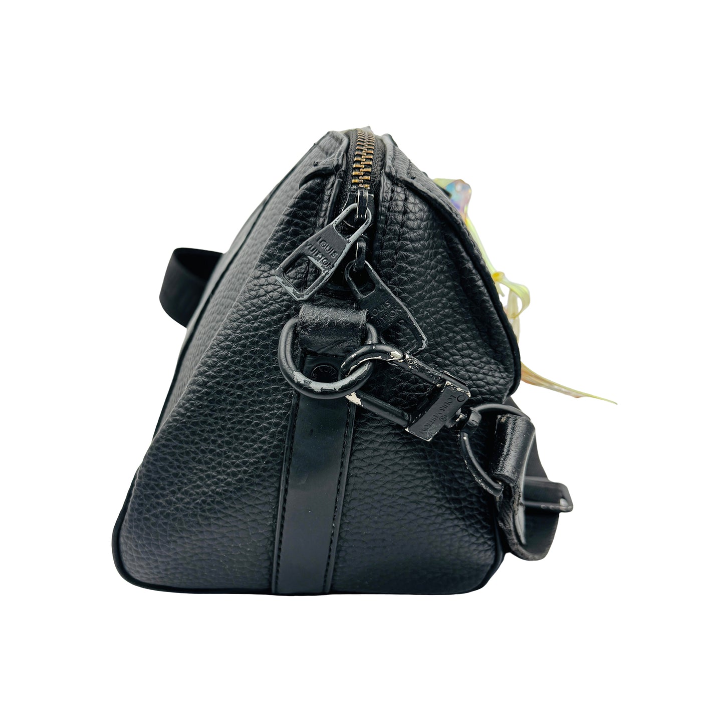 Louis Vuitton City Keepall Black Leather Shoulder Bag